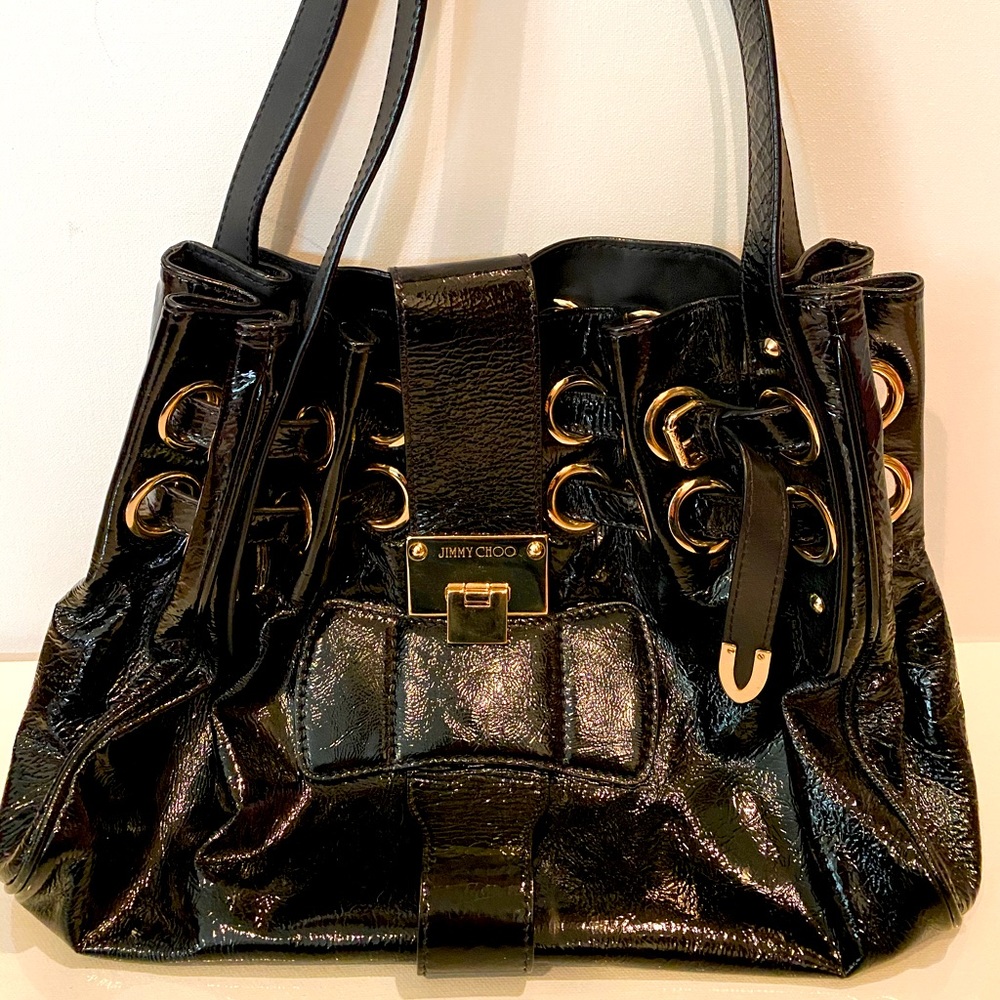 Jimmy Choo Patent Leather Shoulder Bag